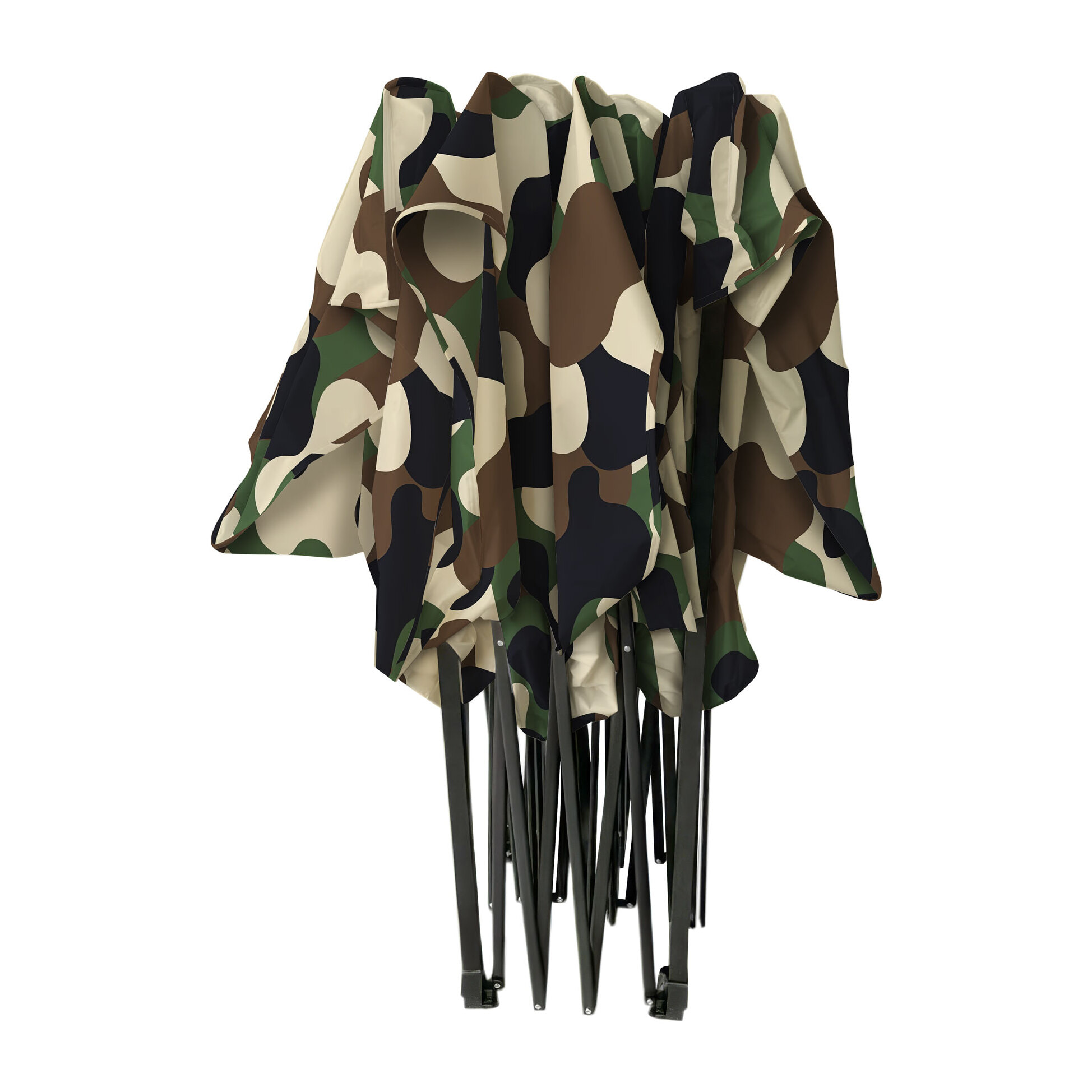 Kebon Tenda / Gazebo Per Giardino 3X6 Mt Impermeabile Tendone Pieghevole Per Fiere E Mercati Colore Camouflage