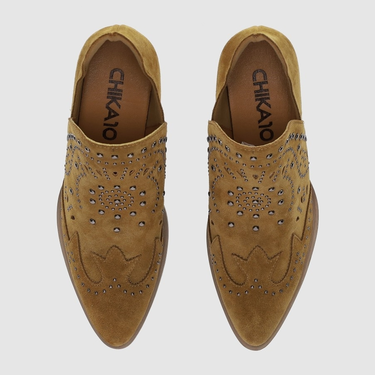 Botines de Serraje - Cuero - Tacón: 6 cm