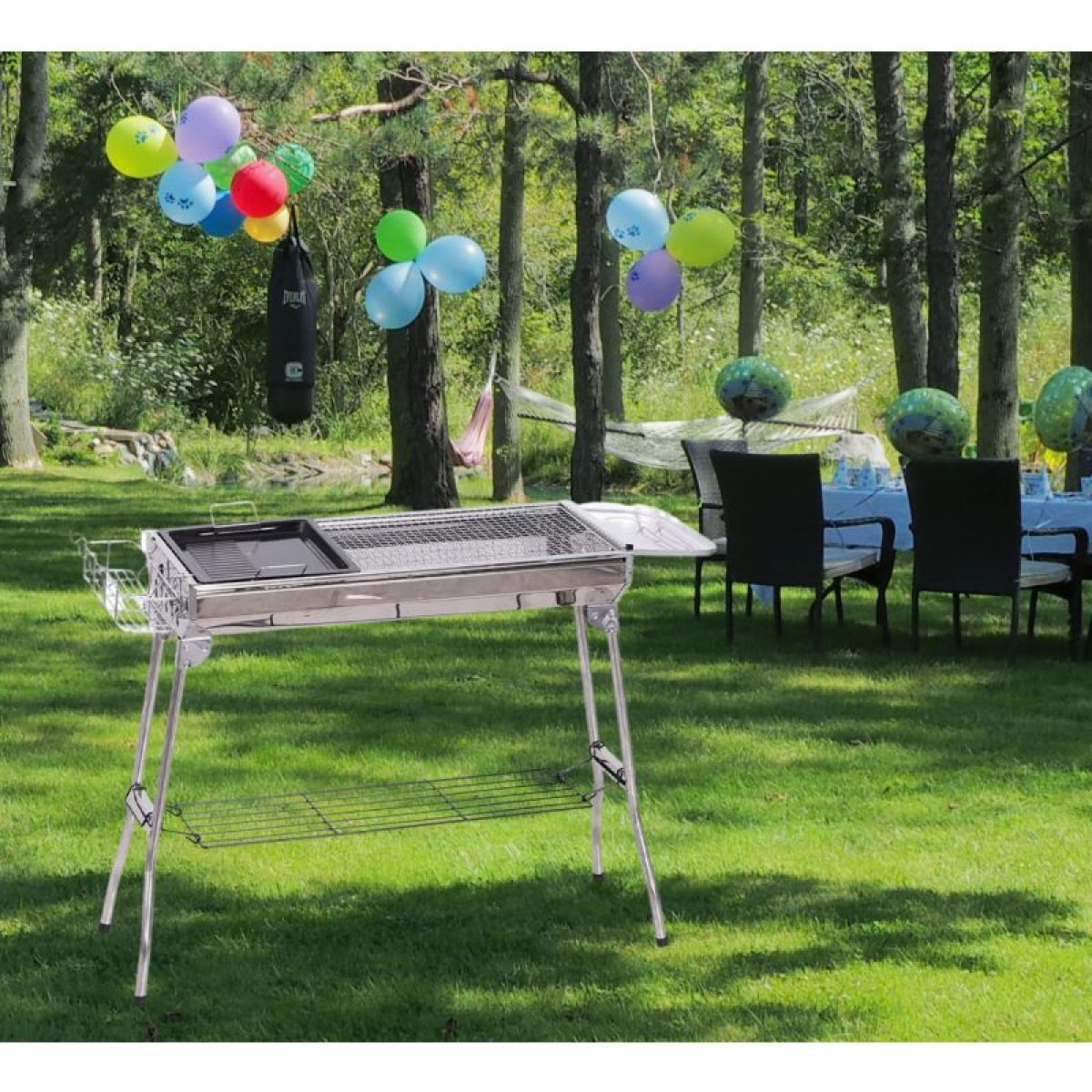 Barbecue grill en acier inoxydable Herzberg HG8112