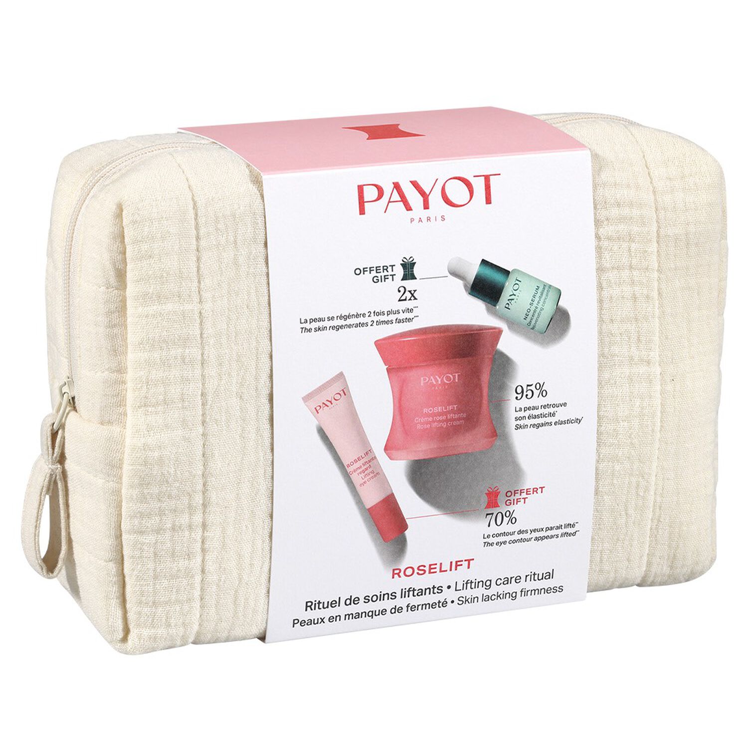 Roselift - Coffret Crème Rose Liftante 50 ml + 2 Produits