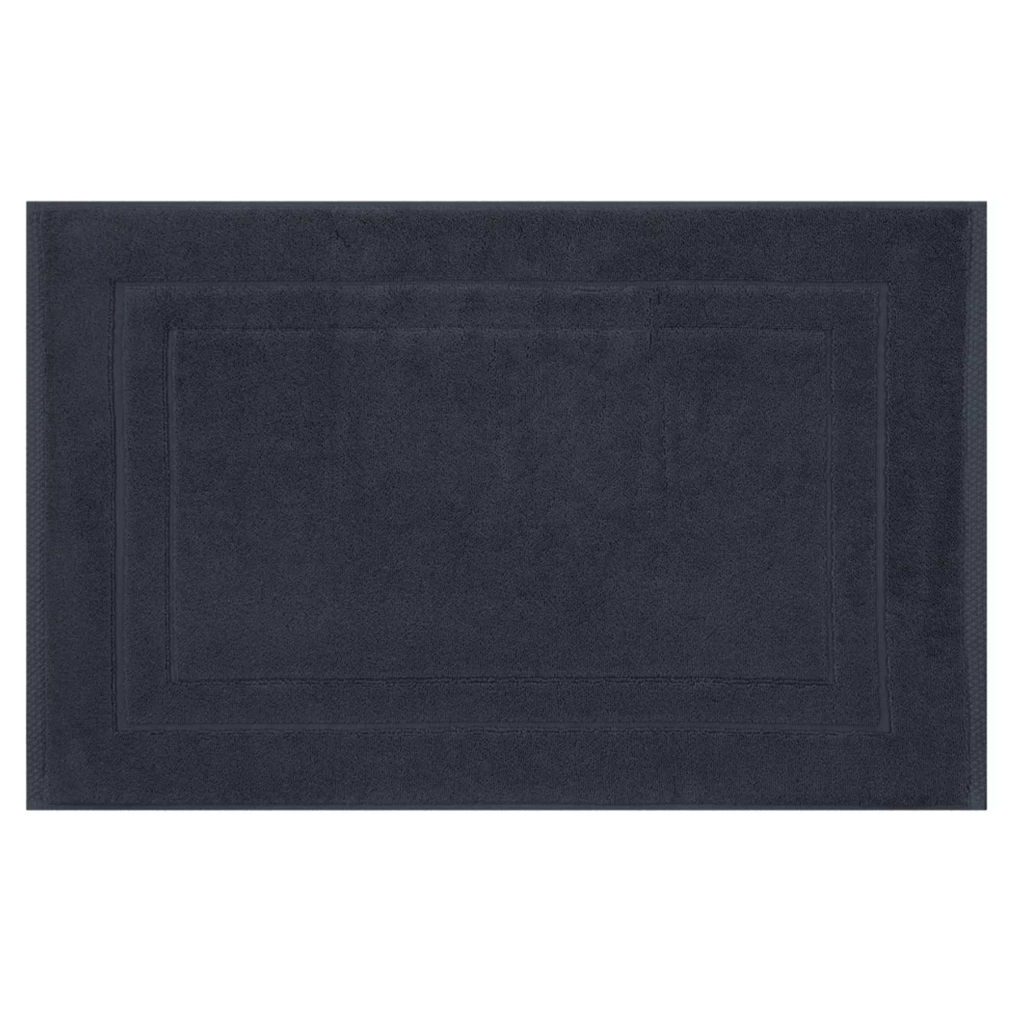Tapis de bain pur coton 900 g/m² uni marine Elea navy