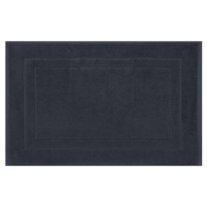 Tapis de bain pur coton 900 g/m² uni marine Elea navy