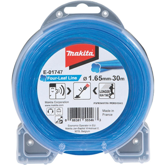 Fil nylon Trèfle torsadé MAKITA 1,65 mm x 30 m - E-01747