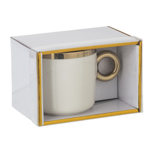 J-Line tasse - céramique - blanc/or