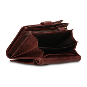 Portafoglio uomo in vera pelle - Modello Novara Lux - Casual - 15.0 x 10.0 x 3.0 cm