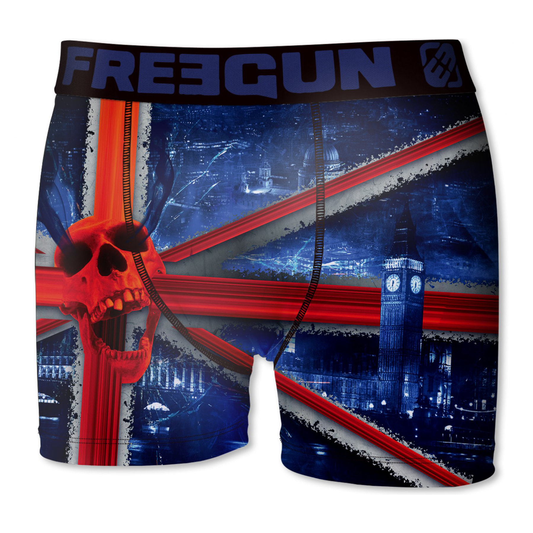 calzoncillo boxer freegun para niño skullish