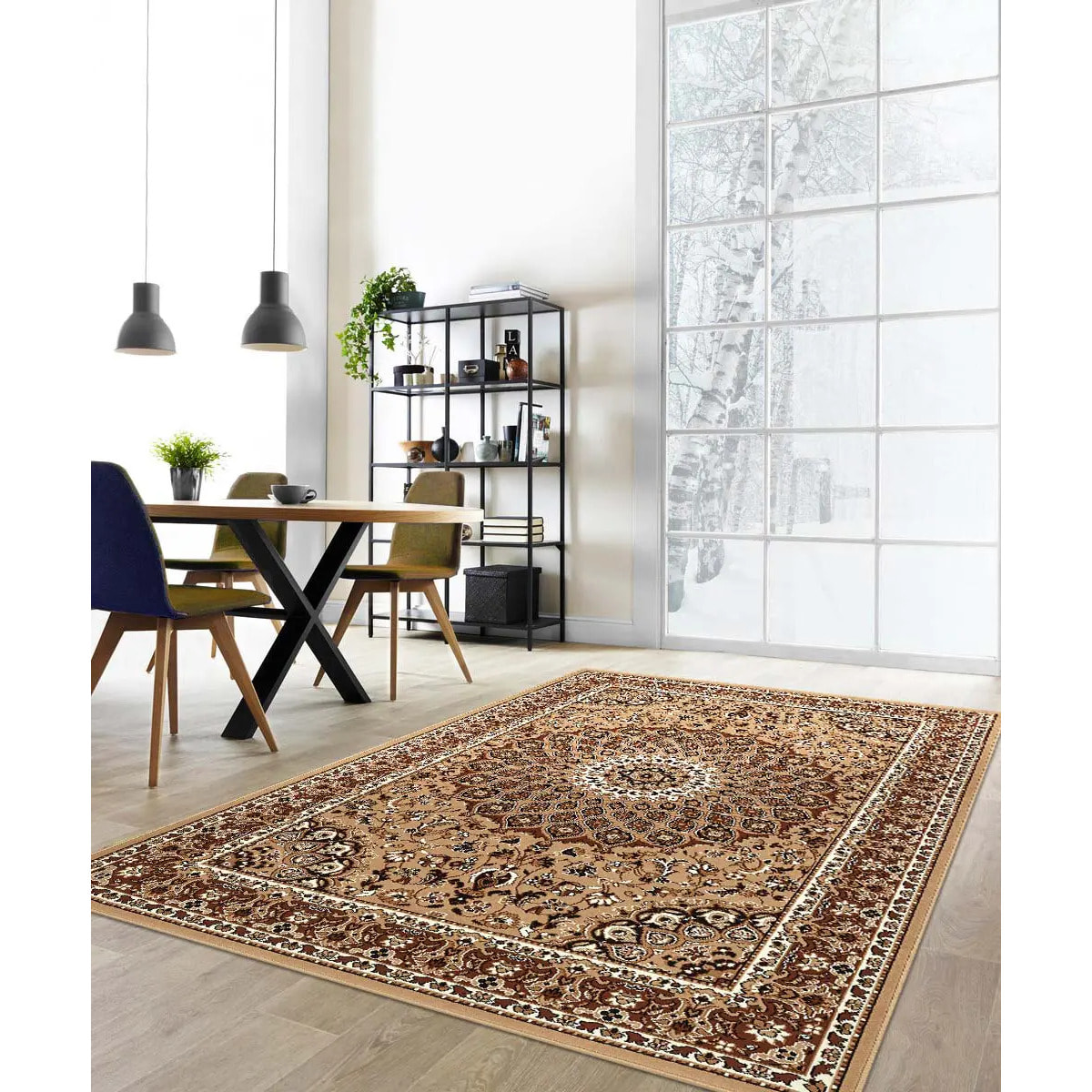 Tappeto Stile Orientale Persiano Beige