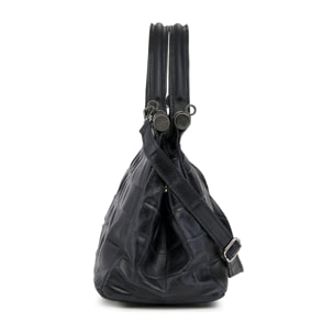 Borse Donna colore Nero-in pelle Made in Italy 21x30x16cm