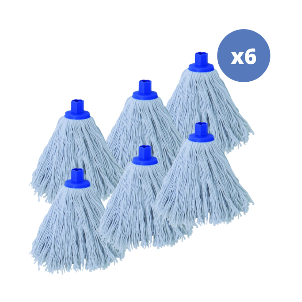 Lot de 6 franges en coton blanc 250g