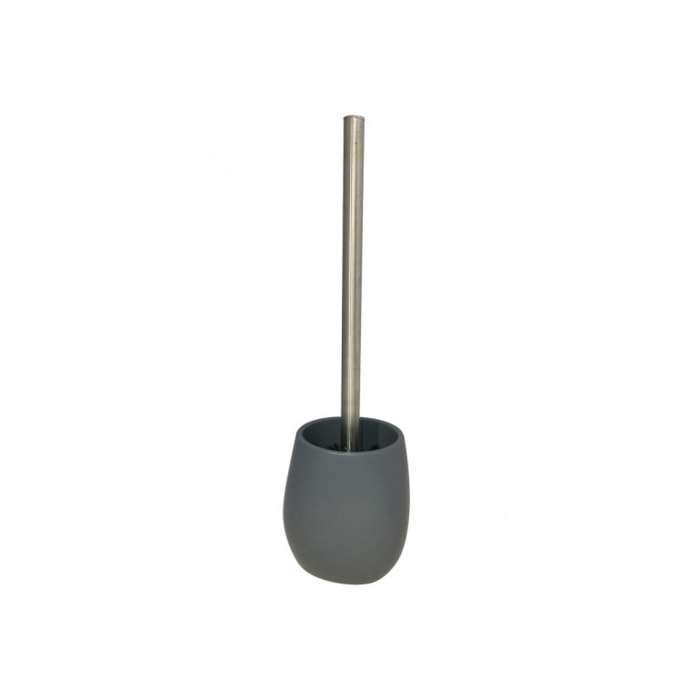 Brosse de toilette et socle imitation pierre naturelle - KINGSTON