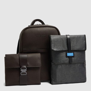 Piquadro Zaino uomo porta pc 14" a due scomparti