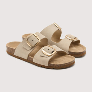 Sandalia Bio Piel Arena - Emerald