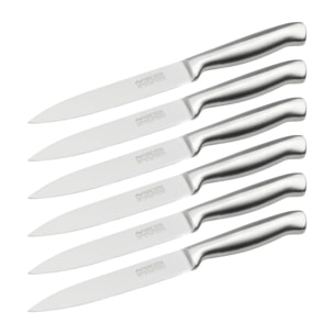 Set de 6 couteaux de cuisine 24 cm en inox Nirosta Star