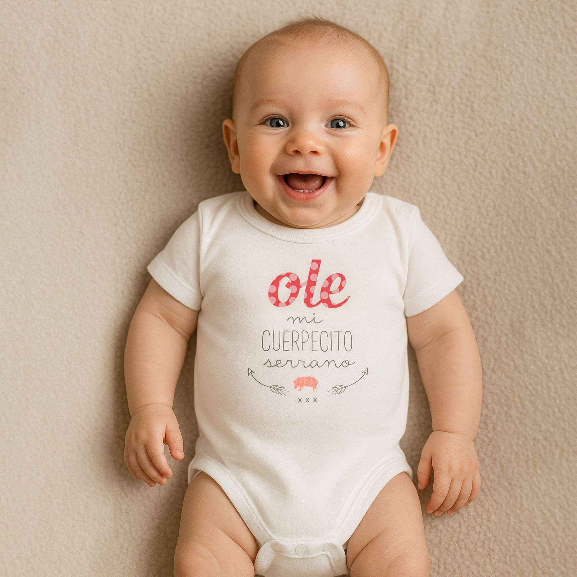 Body bebé personalizado frases algodón