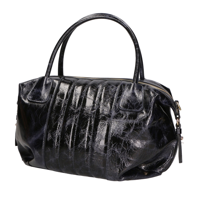 Borsa a spalla da Donna Wilma in Vera Pelle Made in Italy 34x23x13 cm