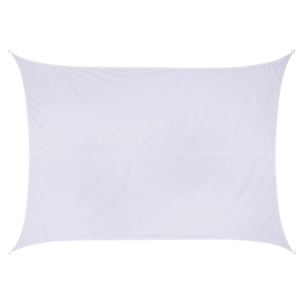 Voile d'ombrage rectangulaire Curacao Blanc