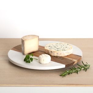 Plateau tournant "Harmony" rond D35cm en acacia