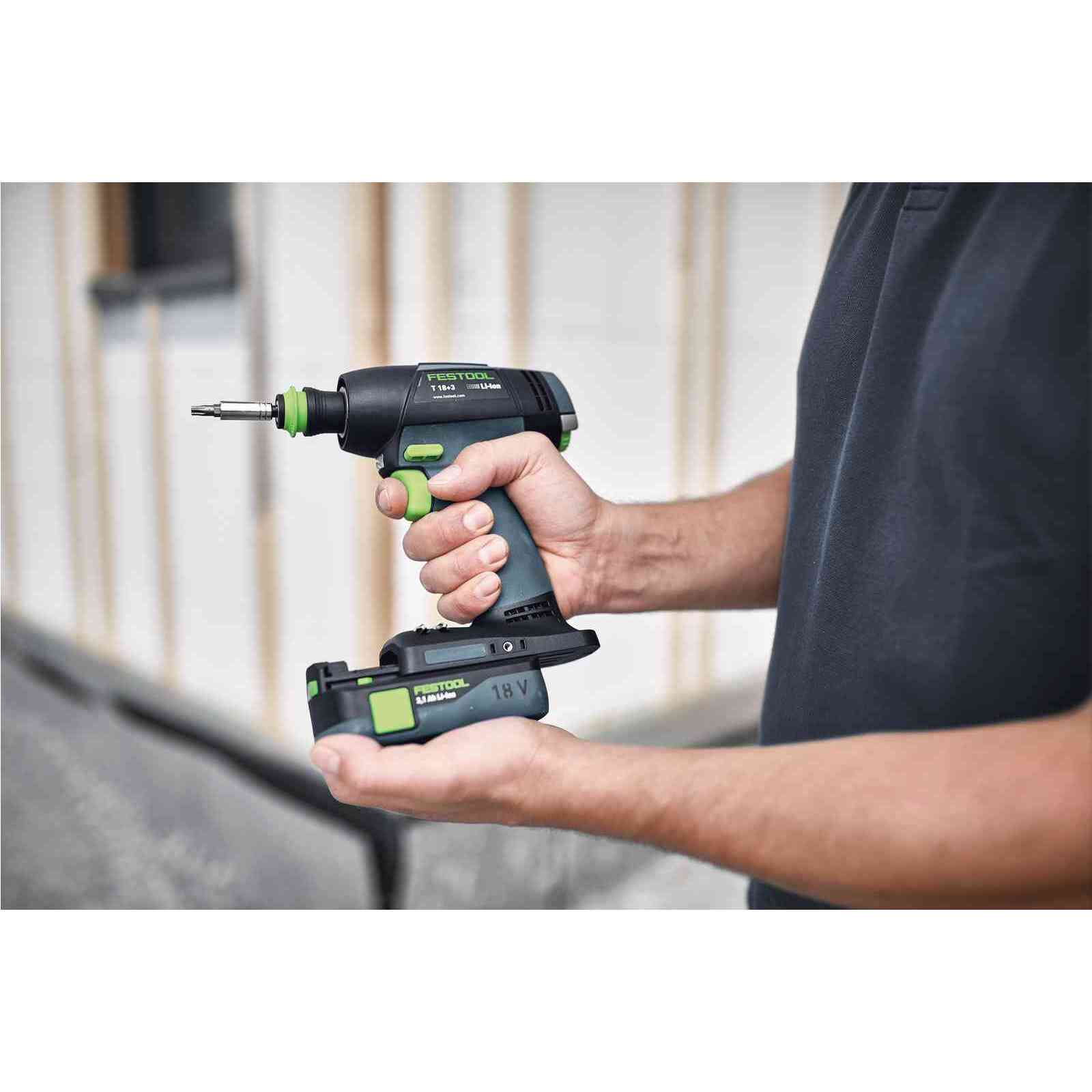 Perceuse visseuse sans fil T 18+3-Basic - FESTOOL - Sans batterie ni chargeur - Systainer - 576448