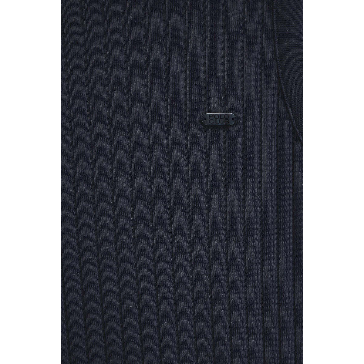 Pack da donna con due canotte blu marino e bianca a coste con logo Polo Club