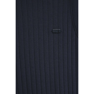 Pack da donna con due canotte blu marino e bianca a coste con logo Polo Club