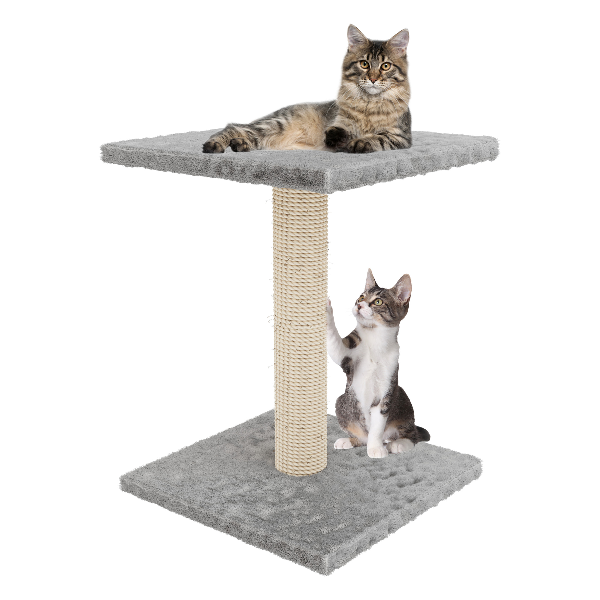 Albero per Gatto con Graffiatoio Cuccia Giocattolo Gatti Parco Giochi Tiragraffi in Sisal Naturale 69 x 40 x 40 cm