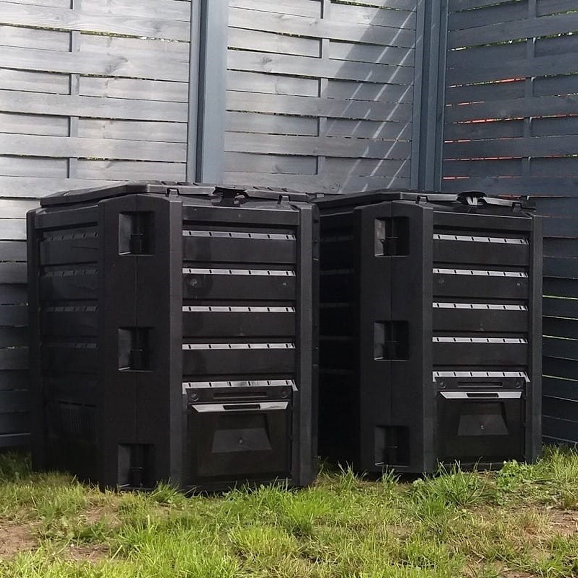 Planta de compostaje module compogreen 1600l., dimensiones (mm) 2610x719x826, color negro