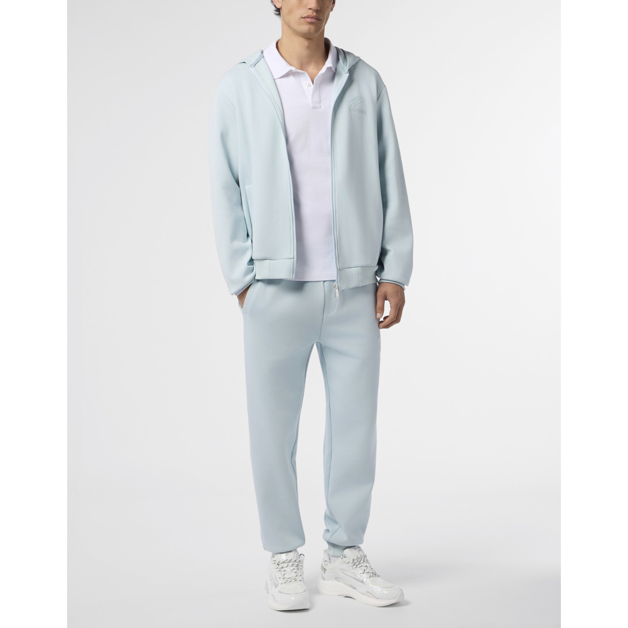 PLEIN SPORT Pique Zip Hoodie Icon