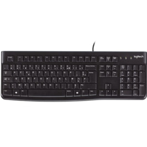 Clavier filaire LOGITECH K120 USB touches silencieuses