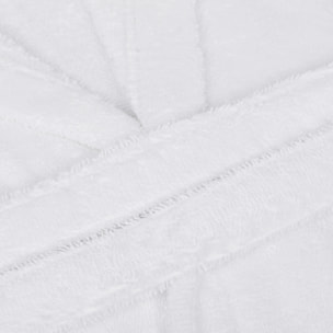 Albornoz capucha 450gr unisex blanco