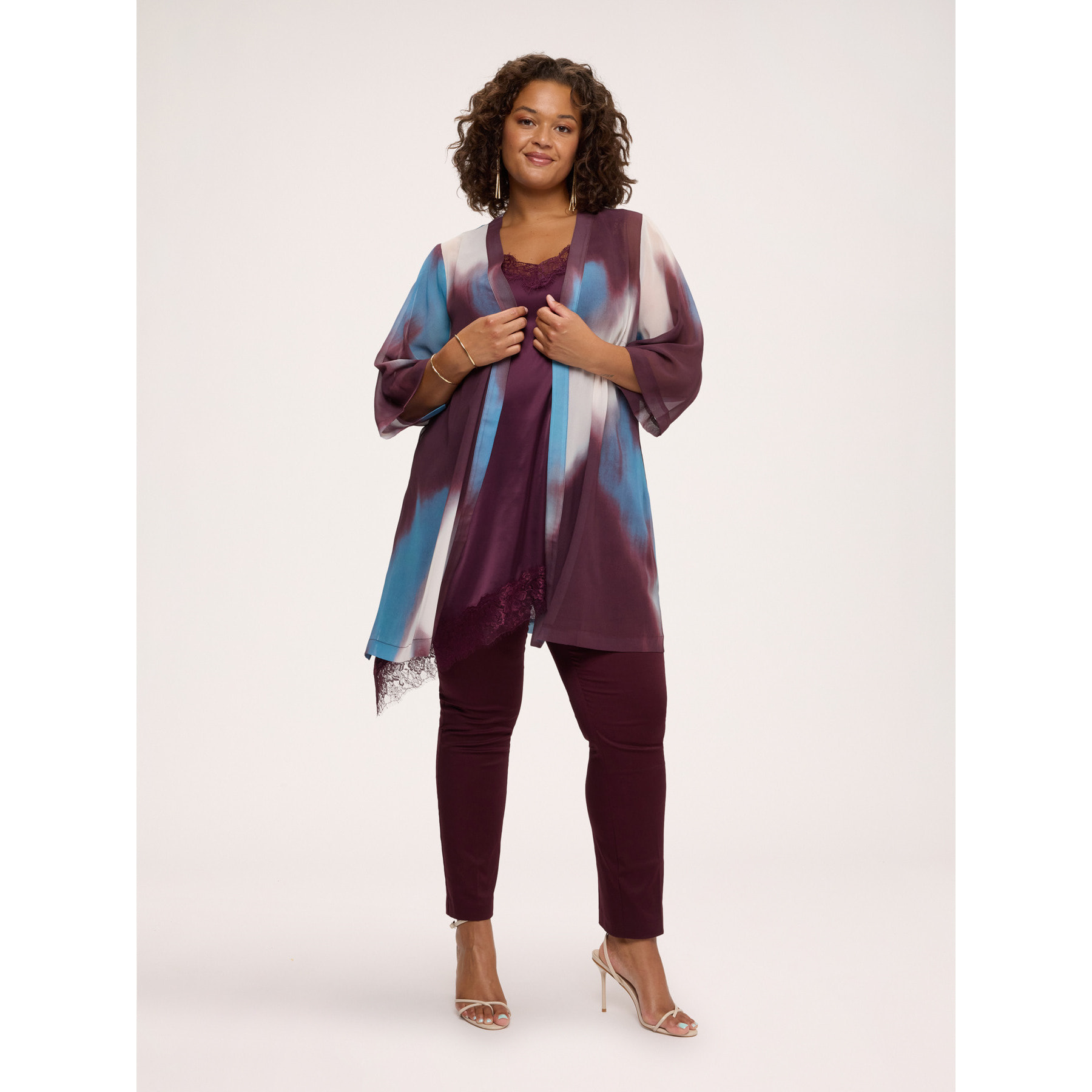 Fiorella Rubino - Pantaloni New York in cotone stretch - Bordeaux