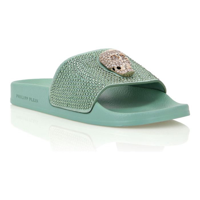 PHILIPP PLEIN Sandalias planas SKULL