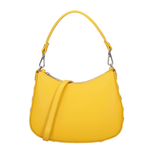 Borsa a spalla da donna In Vera pelle Made in Italy 26x18x4 cm