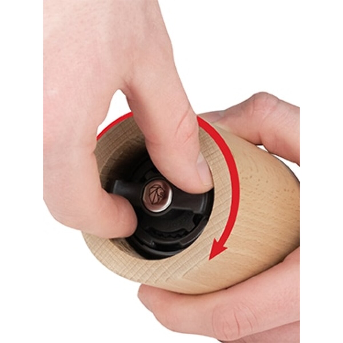 Moulin à graines de lin en bois naturel 11 cm - 4,5‘‘ Naka