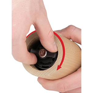 Moulin à graines de lin en bois naturel 11 cm - 4,5‘‘ Naka