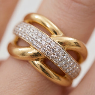 Anillo Gola acabado oro amarillo 18k