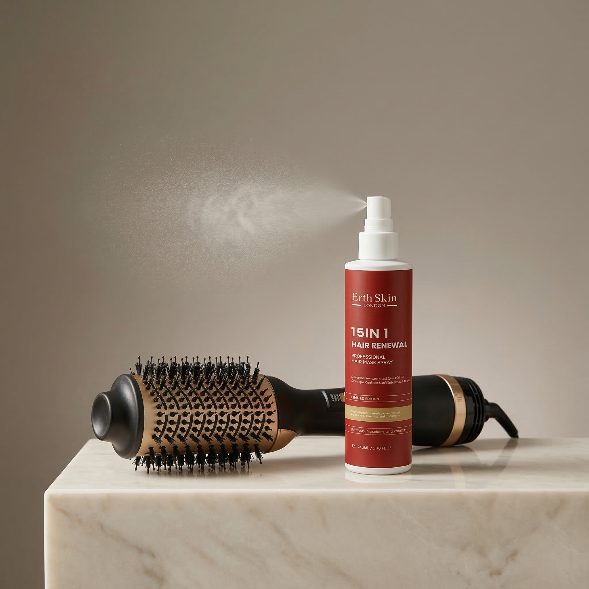 Set Ultimate Hair Styling & Repair (Cepillo todo en uno + Spray 15 en 1)