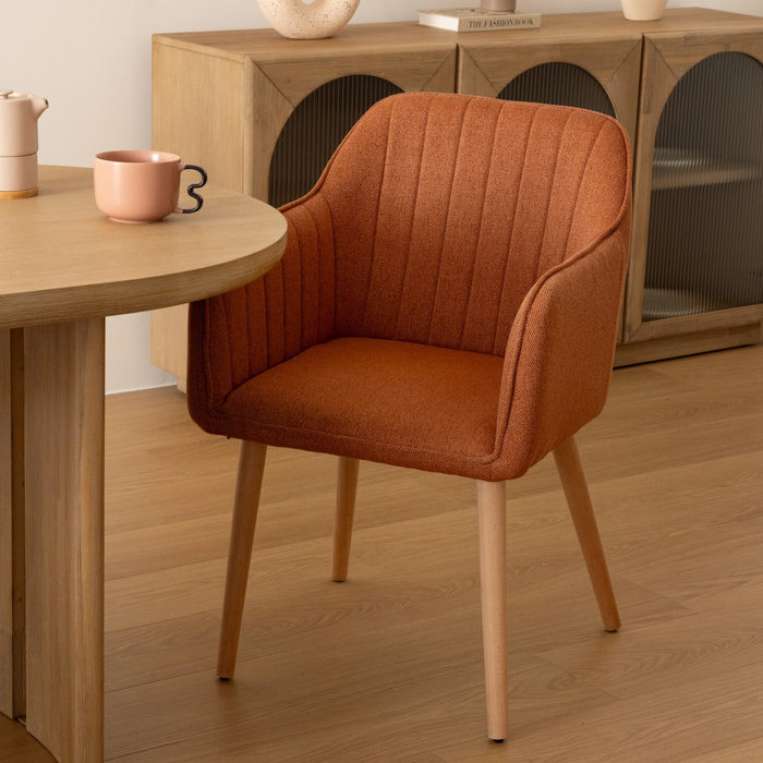 Fauteuil "Visoca" ambre