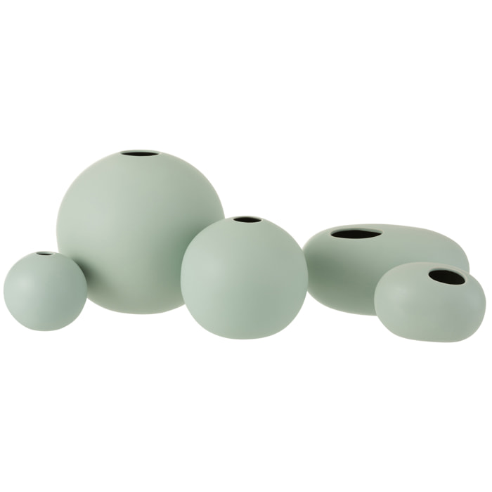 J-Line vase Boule - céramique - vert pastel - large - Ø 25 cm