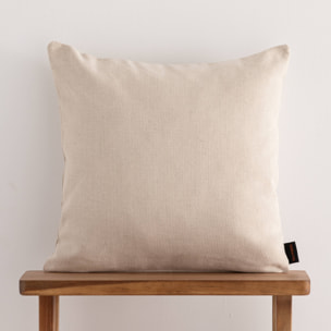 Housse de coussin jacquard 50x50 cm Cascai Crème