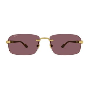 Gafas de Sol Gucci GG1221S-002 de Metal Hombre 56 mm