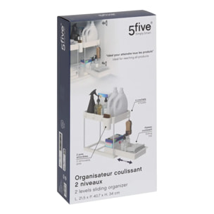 Organiseur Stora 2 niveaux L40,7cm beige