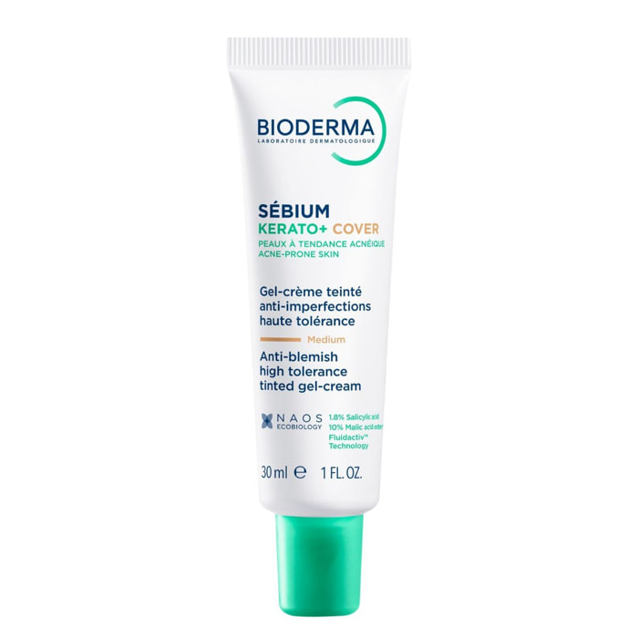 Sébium - Kérato+Cover Gel-Crème Teinté Anti-Imperfections Haute Tolérance 30 ml