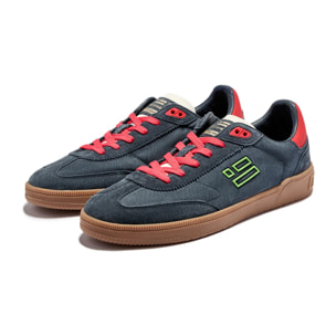 Zapatillas Bajas de Hombre Rebel Suede Azul Marino / Rojo