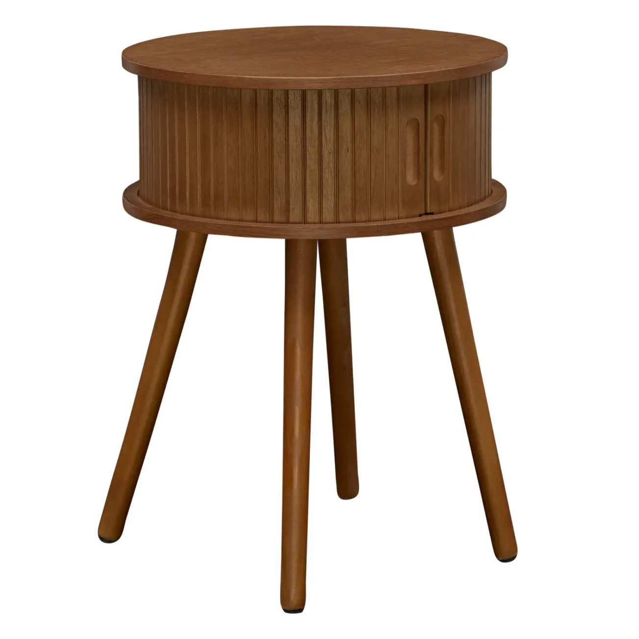 Table de chevet Nysos ronde 40x40cm marron