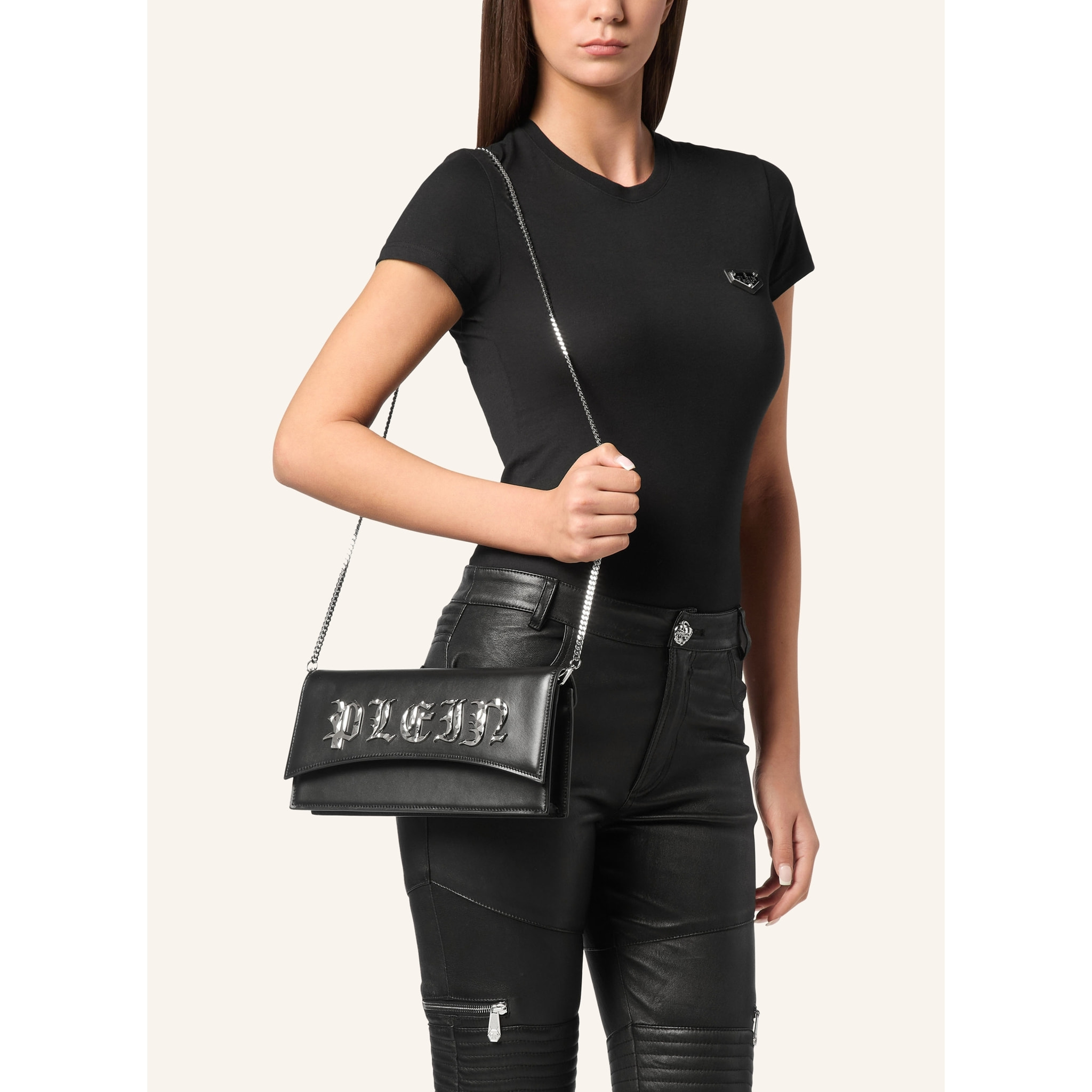 PHILIPP PLEIN Handle Bag GOTHIC PLEIN