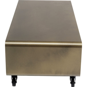 Meuble TV Lounge à roulettes bronze Kare Design