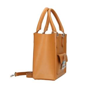 Borsa a mano da donna - Modello Iolara - Vera Pelle - 21.0 x 20.0 x 10.0 cm