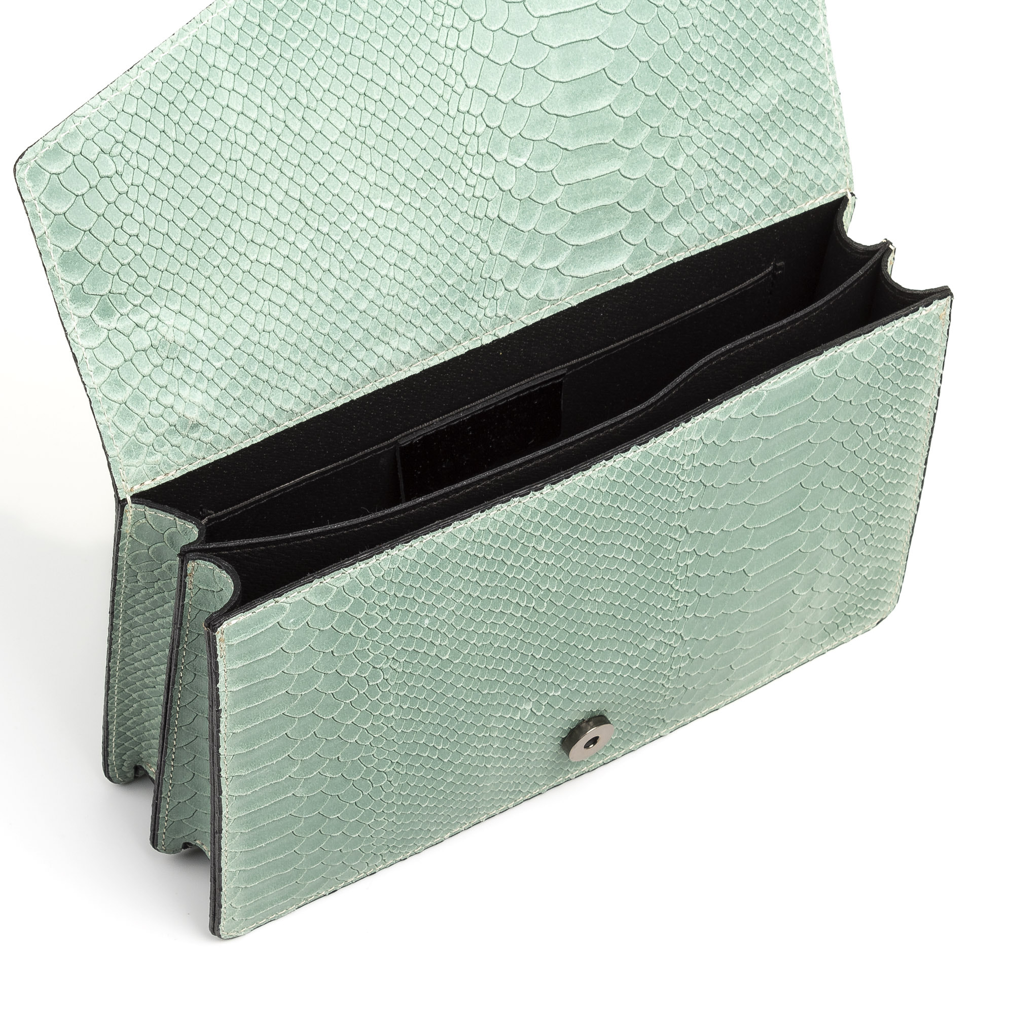 Luce Bolso de mano Mujer.Piel auténtica Gamuza Grabado Serpiente