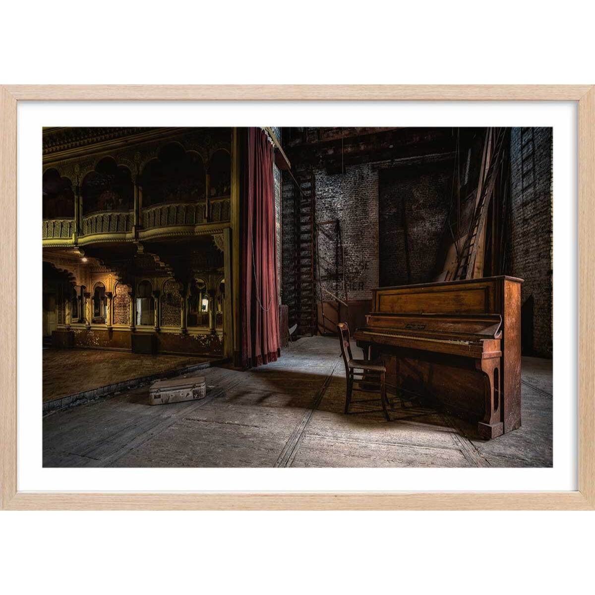 Affiche show interrompu - Affiche + cadre en bois - Chêne