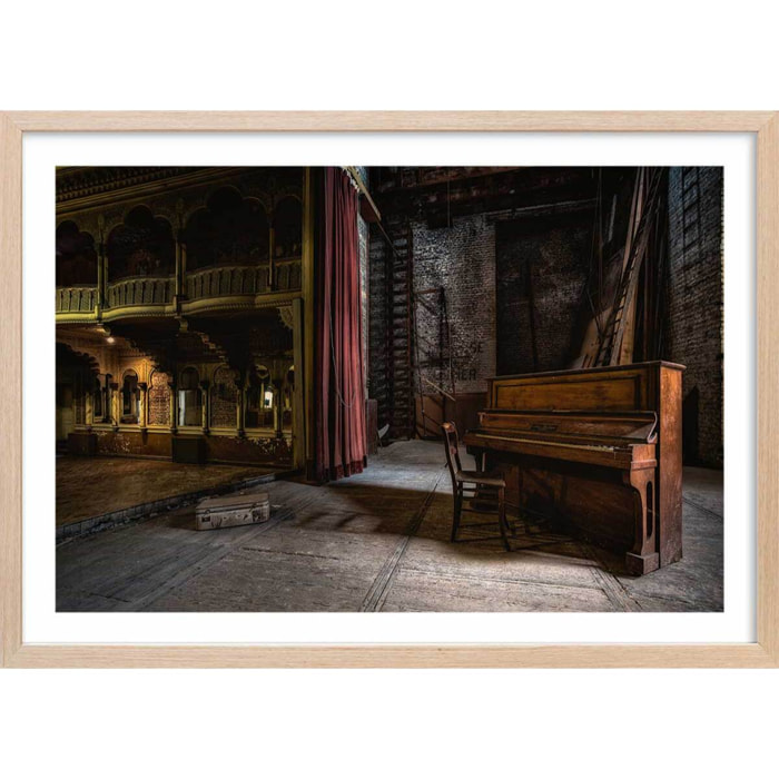 Affiche show interrompu - Affiche + cadre en bois - Chêne